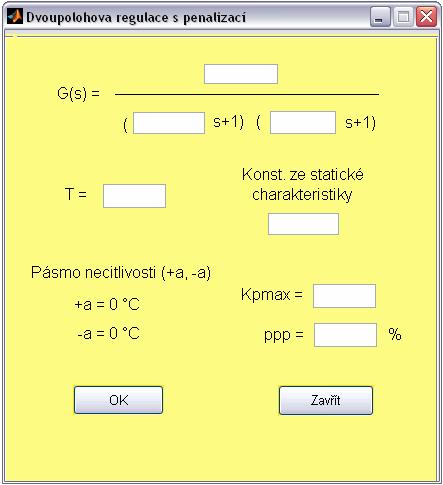 UTB ve Zlíně, Fakulta aplikované informatiky, 2008 25 V tomto okně zadáme ještě Pásmo necitlivosti + a a a. Veškeré tyto hodnoty musí být vyplněny, nebo nebude možné pokračovat v simulaci. 3.4.