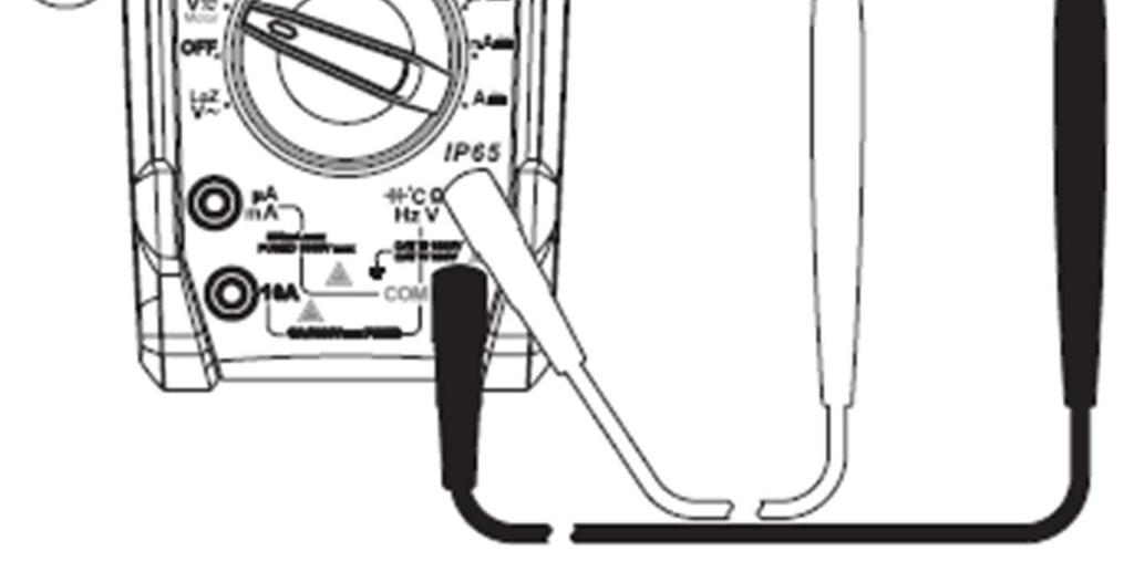 Symbol nízké impedance REL Tlačítko pro měření relativní hodnoty SELECT Přepnutí na vedlejší funkci RANGE Tlačítko pro manuální výběr rozsahu měření MAX MIN Tlačítko pro zobrazení max. a min.