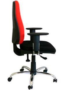 Standardně jsou židle vyráběny s černým kovovým křížem. Židle jsou vhodné pro tzv.24 hodinový provoz. Doplňky područky. Velikost opěradla.... 60 cm Výška - zdvih.