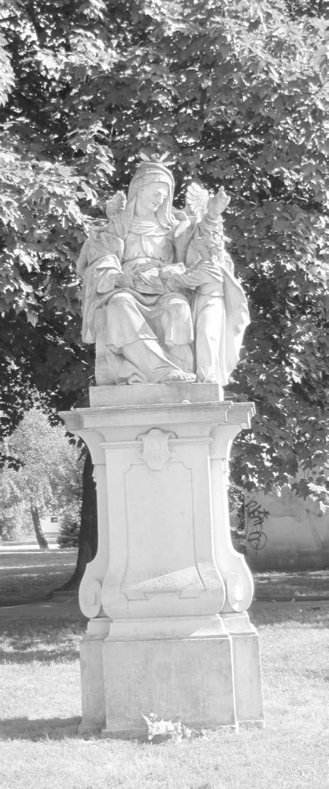 Na římse podstavce je vyrytý letopočet 1716, stojí v poznámce památkářů k dílu vystavěném na konci morové epidemie. Text Zdeněk Šmýd foto: pamatky.kr-jihomoravsky.