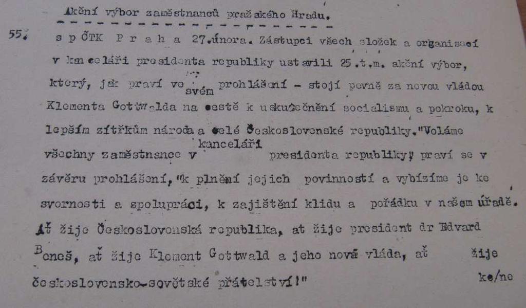 176 Příloha 4: Oznámení o založení akčního výboru v KPR. 177 176 SMUTNÝ, J.