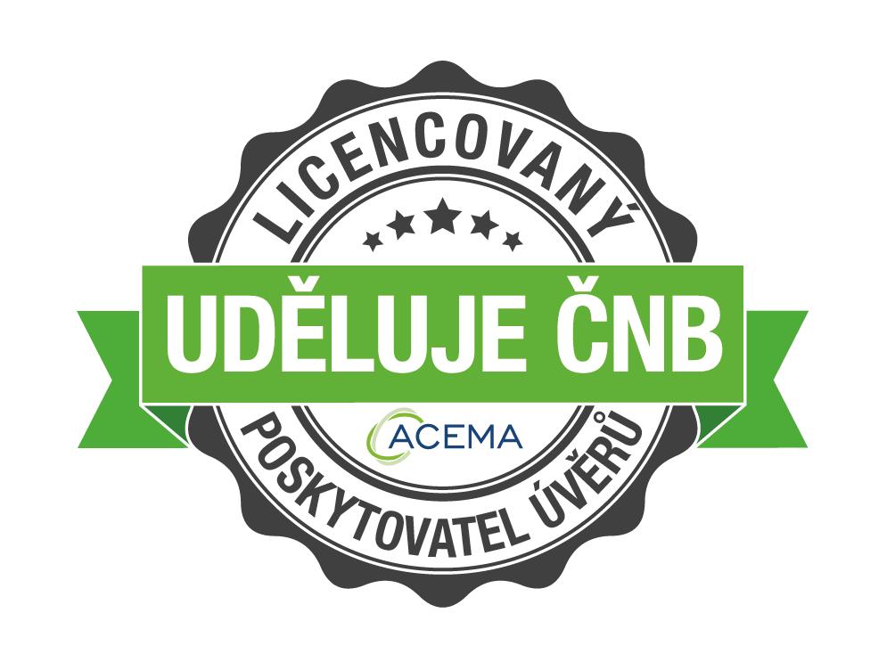 Úspěchy společnosti ACEMA ČNB nás zařadila mezi licencované poskytovatele nebankovních úvěrů Po splnění náročných požadavků ČNB jsme se 9.