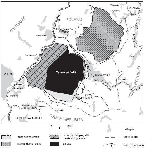 3.2.3 Turów Lom Turów se nachází v blízkosti německých a českých hranic. Jedná se o lom v takzvaném trojmezí.