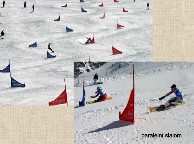 postavena pro jízdu krátkým obloukem a to je z důvodu, aby závodníci neztratili kontrolu nad snowboardem a nevjeli do tratě soupeře. Branka je identická s brankou popsanou v kapitolem 8.1 slalom.