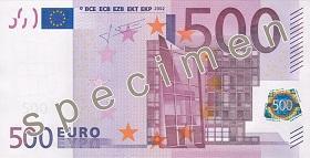 13.7 Bankovka nominální hodnoty 500 Obrázek č. 60: 500 původní série 171 Série: původní, stále platná.