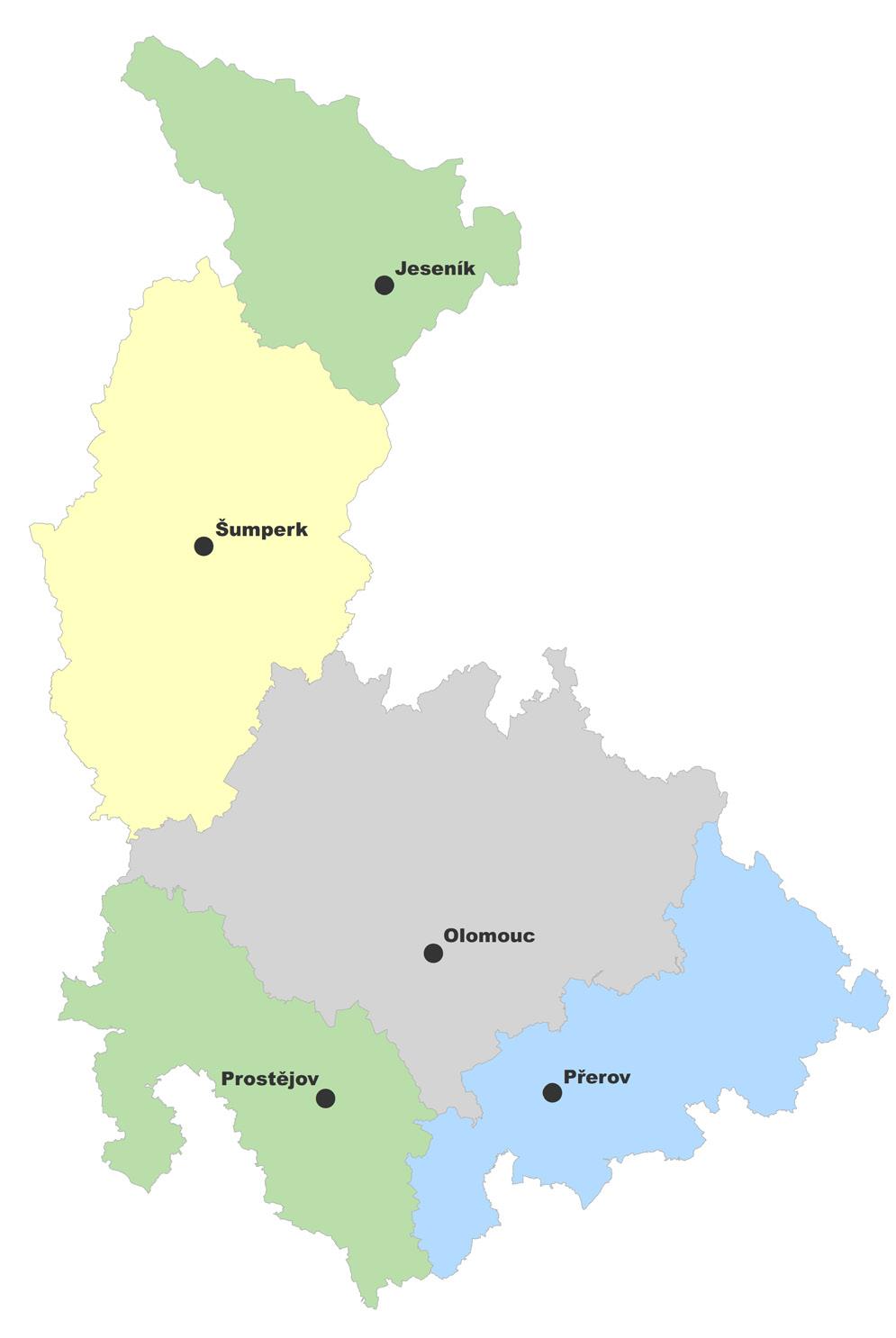 3 STATISTICKÉ ÚDAJE DEMOGRAFICKÉ ÚDAJE Olomoucký kraj Počet obyvatel 633 157 Rozloha 5 267 km 2 Hustota osídlení 121,1 obyvatel/km 2 Počet obcí 401 DEMOGRAFICKÉ ÚDAJE V JEDNOTLIVÝCH OKRESECH Okres