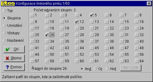 Jestliže byl prvek zadán tak, aby vyhlašoval poplach, zadáme mu i způsob (režim), jakým má poplach vyhlásit.