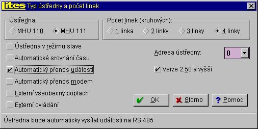 uveden majitel licence, který je oprávněn tento produkt za účelem nakonfigurování ústředny Firexa používat. Název konfigurace Název konfigurace se zadává v nabídce Systém, Název konfigurace.