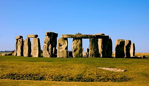 Největší výskyty menhirů Velká Británie Stonehenge, Salisbury, Avebury, Jedna z největších
