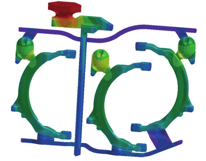 Vložená termodynamická databáze v modulu Visual- CAST nabízí simulaci precipitace grafitu, díky níž