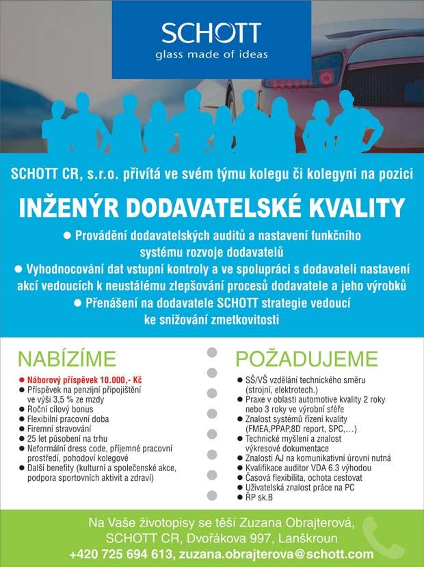 B, základní znalost práce na PC zodpovědný, pečlivý a aktivní přístup praxi v ovládání soustruhu, frézky, brusky výhodou NÁPLŇ
