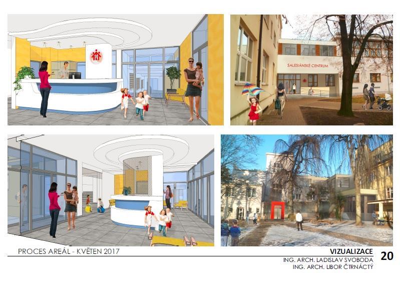 > Projekt Stavební úpravy vstupu Projekt úprav a přestaveb v areálu Salesiánského centra, který si klade za cíl zlepšení efektivity a bezpečnosti provozu, zlepšení