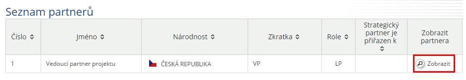 Na závěr záložky je tlačítko pro uložení a také tlačítko pro odstranění partnera, pokud jej chceme smazat. Založení partneři se následně objeví v seznamu na stránce Partner.