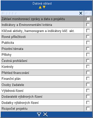 Zpracování MZ v IS Benefit (4) Načíst vybrané datové oblasti z MONIT7+ - Po stisku se zobrazí