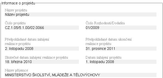 Předpokládané datum předložení ŘO = Odpovídá poli Datum předloţení ŢOZL na