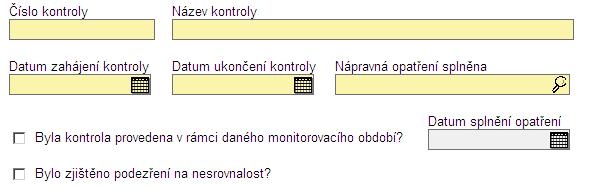 Zpracování MZ v IS Benefit (21) 14. Kontroly - Záloţka slouţí pro uvedení všech ukončených kontrol za sledované období, které byly provedené jiným subjektem neţ ŘO OP VaVpI.