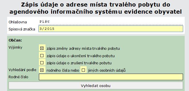 V případě chybně provedeného zápisu údajů do AIS EO je třeba kontaktovat obecní úřad obce s rozšířenou působností podle místa trvalého pobytu občana, k němuž byl zápis změny údajů chybně proveden.