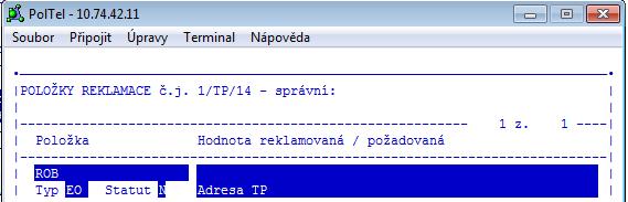 Zároveň je zapsána do archivu změn, jenž je součástí záznamu údajů osoby. Postup při vyřízení předmětné reklamace je následující: 1.