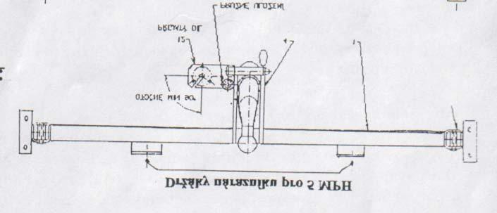 Všeobecné údaje : Tažné zařízení je svařeno z masivního ocelového nosníku, opatřeného postraními držáky a ve středové části s odnímatelným kulovým čepem. Konstrukce odpovídá vyhlášce MD ČR či.