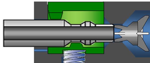 patentovanému ventilu o 65%