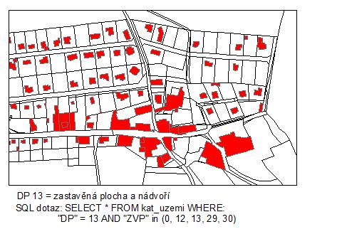 Tabulka 11. Druh pozemku 13 = zastavěná plocha a nádvoří (část 1.