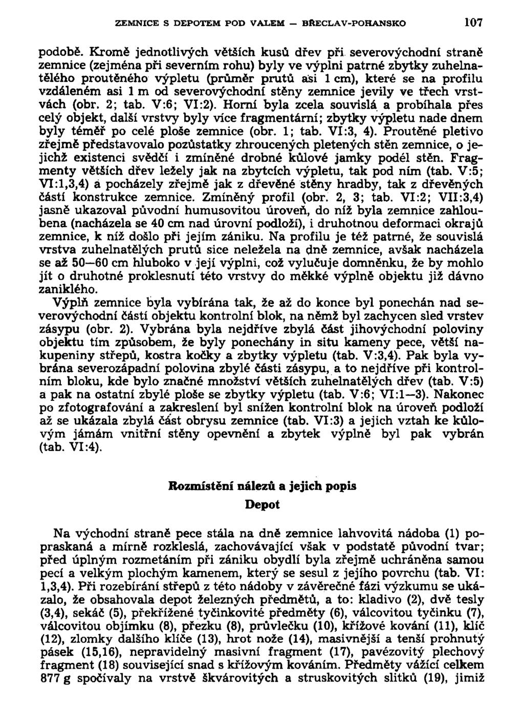 ZEMNICE S DEPOTEM POD VALEM BftECLAV-POHANSKO 107 podobě.