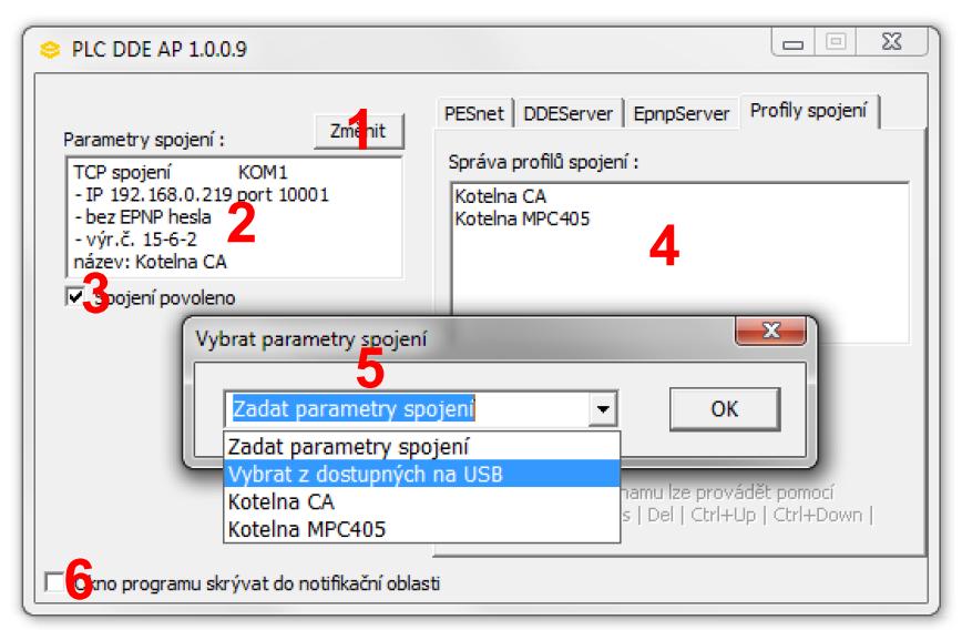 Propojení na síť automatů MICROPEL Program DdeAP umožňuje sestavit spojení s automatem/převodníkem řady 400.