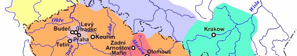 VELKOMORAVSKÁ ŘÍŠE (8.-9. st. n.l.) Vzniku Velkomoravské říše předcházela v 7. st. říše Sámova.