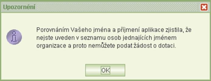 7.3.1 Uzamčení žádosti před podáním Kliknutím na tlačítko Uzamknout před podáním se spustí aplikační kontroly vyplněné žádosti a jejich výsledek se zobrazí v náhledu.