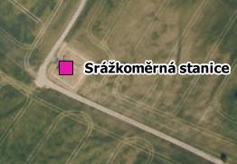 Umístění srážkoměrné
