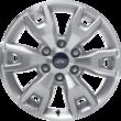 Kola z lehké slitiny 18" Provedení se 6 paprsky Y, stříbrné 8.0 x 18", pro pneumatiky 265/60 R18.
