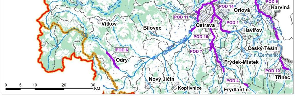 25 POD-2 10100015_1 Moravice ústí-opava (železniční most) 0,0 1,2 1,2 3 POD-3 10100015_2 Moravice Břidličná 74,1 77,0 2,8 4 POD-4 10100159_1 Morávka Raškovice (spádový st.