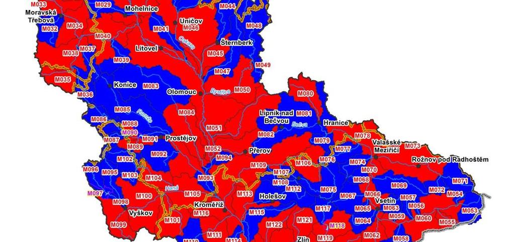 Hodnocení chemického stavu útvarů povrchových vod Dobrý stav Nedosahuje dobrého stavu Celkem Kategorie řeka 84 61 145 Kategorie jezero 2 1 3 Celkem VÚ 86 62 148 Počty VÚ s nevyhovujícími ukazateli