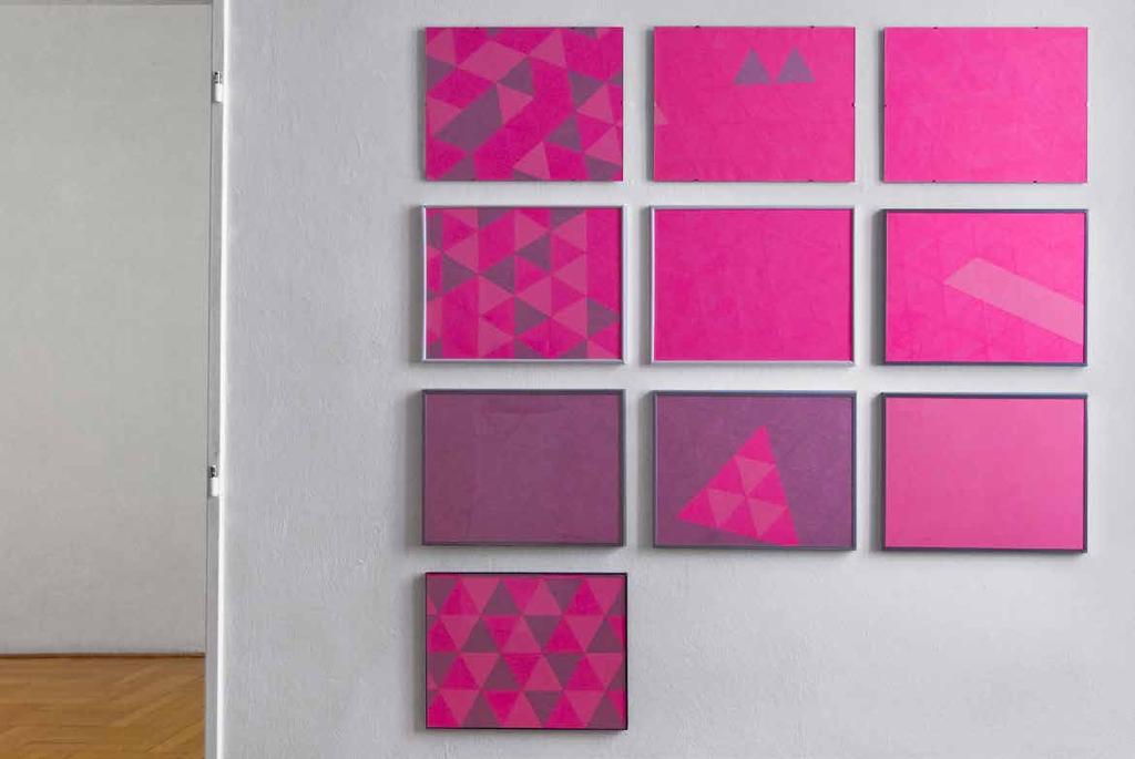 2008, Šternberk, Galerie Šternberk, Už stovky let to nebolí DOPISY UTRPENÍ A LÁSKY (procesuální kvazi posttraumatická geometrická abstrakce), 2005, kresby gelovými popisovači,