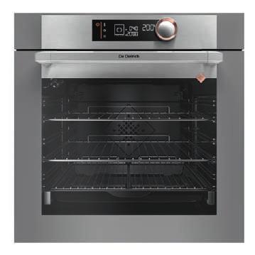 MULTIFUNKČNÍ PYROLYTICKÁ TROUBA DOP7350G Provedení nerez/šedé sklo Vnitřní objem trouby 73 l Energetická třída A+ SOFT CLOSE, COLD DOOR 11 programů pečení Nízkoteplotní pečení pro 10 druhů Průvodce