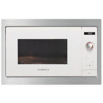 MIKROVLNNÁ TROUBA DME7121W Provedení nerez/bílé sklo Vnitřní objem 26 l Elektronické ovládání s displejem 3 možnosti uložení nastavení do paměti Automatické programy: Čerstvá zelenina / Ryby