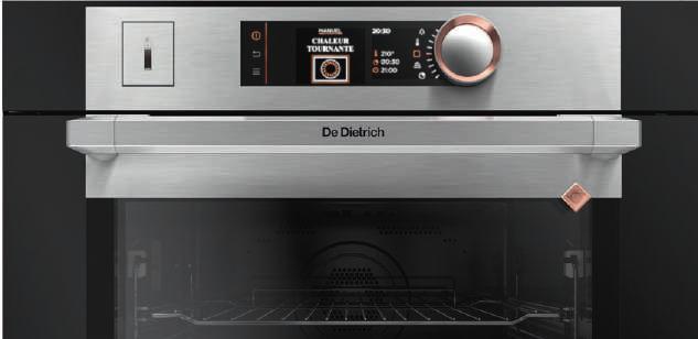 Pyrolýza, funkce Soft Close a chladná dvířka se snadným čištěním De Dietrich pokračuje ve zdokonalování technologie pyrolytického čištění, která důkladně odstraní veškeré nečistoty.