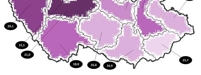 Při interpretaci vzájemného porovnání neúspěšnosti v jednotlivých krajích je třeba mít na mysli, že do celkové úrovně neúspěšnosti se promítá řada objektivních faktorů stojících mimo oblast