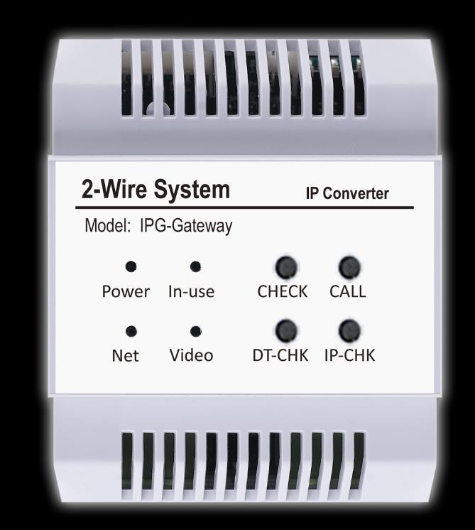 2-drátový systém vs IP Modul DAP-D2-IPG v1 a v2 Konvertor na TCP/IP Může propojit vzdálené budovy po IP Až 200 IPG v rámci jednoho systému Konfigurace na PC přes LAN, základní funkce lze