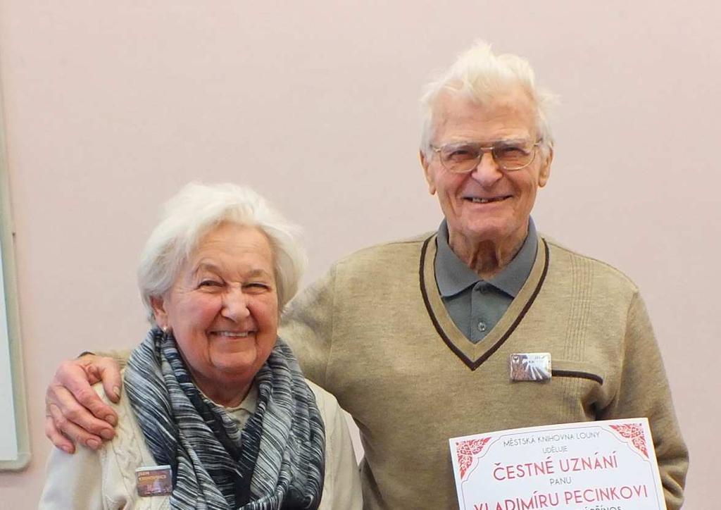 Vladimír Pecinka a Dagmar Vankátová dohlédnou na knihovny zpovzdálí V pondělí 23. ledna se jako každý rok uskutečnilo setkání knihovnic a knihovníků místních lidových knihoven lounského regionu.