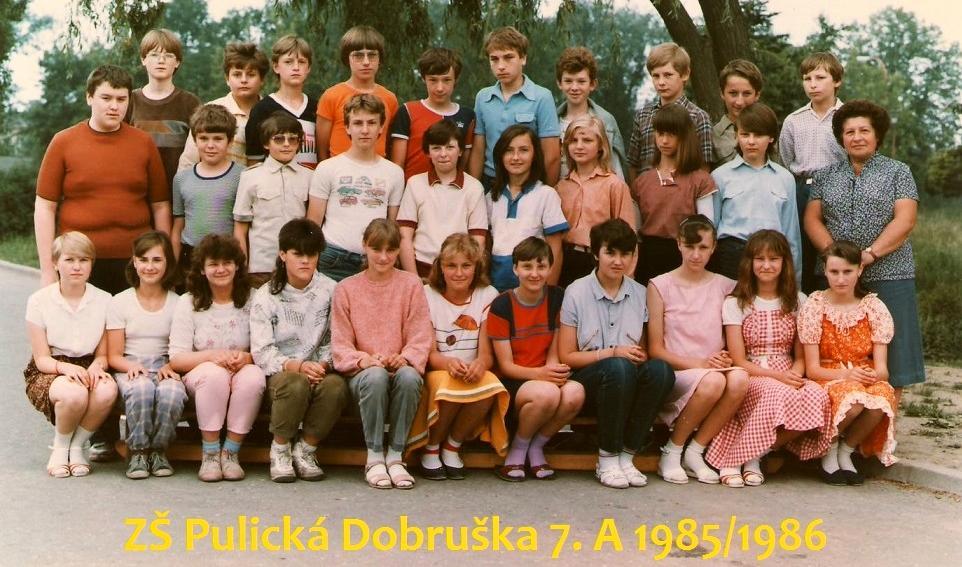 Školní rok 1985/1986 7.