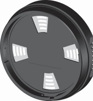 Popis produktu 1 2 Obr. 2: Zadní část zobrazovacího/nastavovacího moduu 1 Integrované těsnění 2 Pozacené kontakty 3.