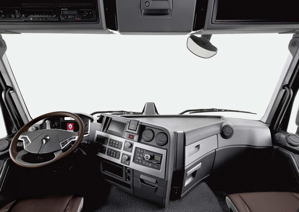 RENAULT TRUCKS_ 28 29 RENAULT TRUCKS_ VŠE NA DOSAH RUKY Potřebné ovládací prvky umístěné na dosah ruky zvyšují komfort za jízdy.