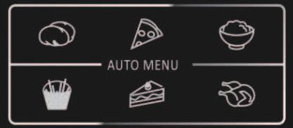 FUNKCE AUTOMATICKÉ MENU Programy AUTOMATICKÉ MENU automaticky vypočítají správný režim a délku vaření (podrobnosti na stranách CZ-24, CZ-25). Pokyny k obsluze této funkce naleznete níže.