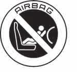 předním sedadle, je-li airbag (SRS) aktivován.