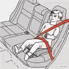 Bezpečnost Bezpečnost dětí VAROVÁNÍ! Nikdy neumísťujte dítě v dětské sedačce nebo na podkládacím sedáku na předním sedadle, je-li airbag (SRS) aktivován.