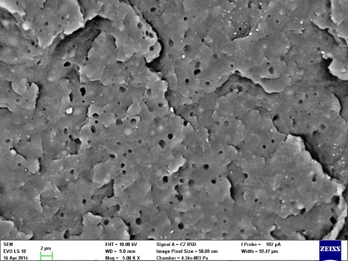 Ohybová zkouška byla provedena na zkušebních tělesech dle normy ČSN EN ISO 178 při rychlosti příčníku 2 mm min -1.