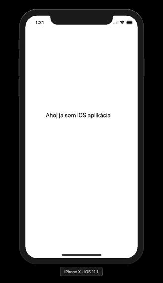 Spuštění aplikace Obrázek 1.16: Spuštění aplikace na simulátoru Doporučujeme prozkoumat hlavně položky nabídky Hardware, abyste zjistili, co všechno dokáže simulátor zařízení s ios simulovat.