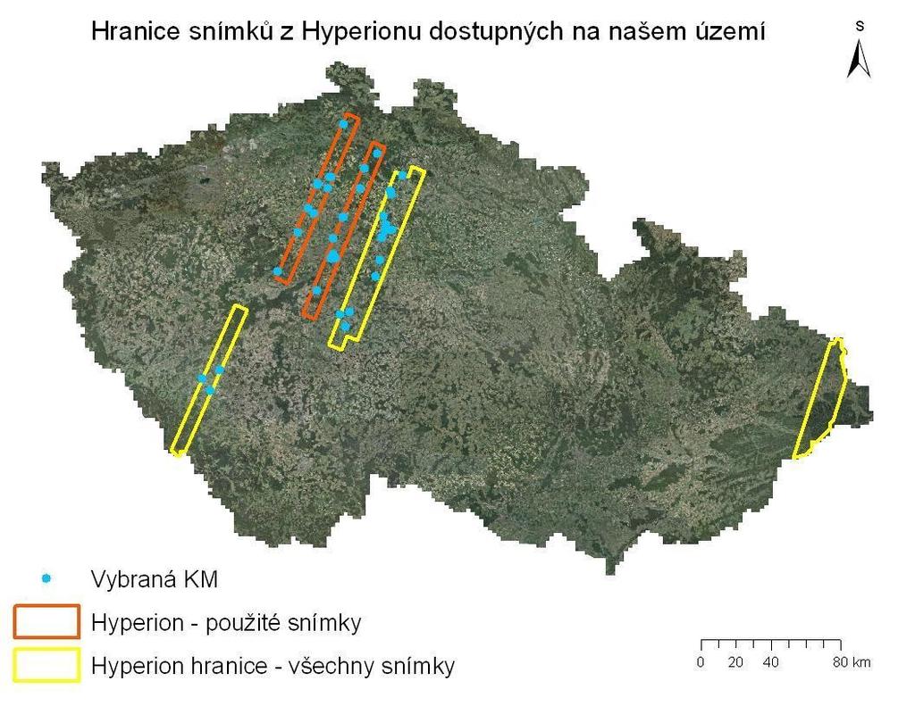 Dostupné snímky Hyperionu a
