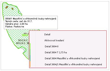 (ENVI, DPB, PB ), dojde k jejímu zobrazení vpravo na infopanelu, b) poklik na nabídku Aktivovat kreslení zapne režim kreslení.